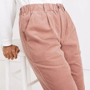 Madewell Corduroy Pull-On Mid-Rise Jogger Pants